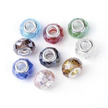 20PCS Multicolor Crystal Glass Rondelle Beads Charms Gift Faceted Loose Spacer Bead For DIY Jewelry DIY Making Bangle Bracelet 2024 - buy cheap