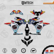 DSMTECH Customized Team Graphics Backgrounds Decals 3M Custom Stickers For KTM 2017 2018 2019 2020 RC250-390 001 2024 - buy cheap