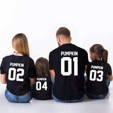 1pcs Thanksgiving Pumpkin Matching Family Shirts Mommy Daddy Kid Baby Match Outfit Tops Halloween Mommy Daddy Baby Pumpkin Shirt 2024 - buy cheap