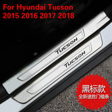 Soleira da porta para hyundai tucson 2015 2016 2017 2018 acessórios de aço inoxidável de alta qualidade 2024 - compre barato