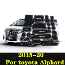 For toyota Alphard 2015-20 Door groove pad special water coaster anti-slip mat decorative interior modification storage slot 2024 - buy cheap