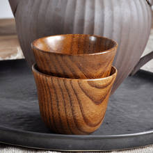 Taza de madera Natural original hecha a mano, abeto, desayuno, cerveza, leche, té verde, agua, café 2024 - compra barato