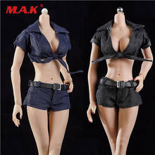 1/6 Scale Female T-shirt Model Toys Wide Collar Short Top Fashion Women Clothes Fit 12'' Female PH TBL Action Figure Body 2024 - buy cheap