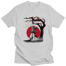 Camiseta de algodão masculina com manga curta, camiseta japonesa de manga curta para homens, camiseta do samurai x, anime, mangá, himura, kenshin, tee 2024 - compre barato
