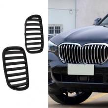 1 par de grades grades de malha para carro, modificação profissional, abs, grelha profissional para bmw x5 séries e53 04-06, acessórios para carro 2024 - compre barato