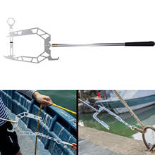 Mooring Rope U Type Threader Easy Long-distance Threading Device Dock Hook Boat Telescopic Fishing Rod Pole 2024 - buy cheap