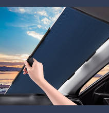 Car Sunshade Retractable Windshield Car Window Shade Car Front Sun Block Auto Rear Window Foldable Curtain Sunshade 2024 - buy cheap