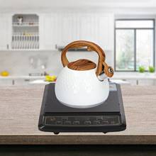 Чайник со свистком 2. 5л нержавеющая сталь свисток чайный чайник бутылка для воды чайник кухонные принадлежности прочная газовая плита индукционная плитка 2022 - купить недорого