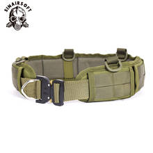 Military Molle Waist Belt Men Tactical Outer Waist Belt  Combat Soft Padded CS Multi-Use Equipment Airsoft Hunting Adjustable 2024 - buy cheap