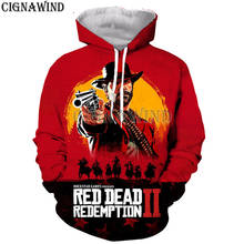 Design game Red Dead Redemption 2 hoodie men/women 3D printed hoodies sweatshirts casual Harajuku style streetwear tops 2024 - buy cheap