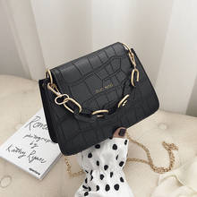 Niche texture bag female 2019 new fashion high sense crocodile pattern wild shoulder slung small square bag 2024 - buy cheap