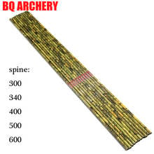 12pcs Archery Pure Carbon Arrows Shaft Camo Green ID6.2mm Spine 300 340 400 500 600 for Compound Bow Hunting Shooting 2024 - buy cheap