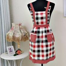 Women Lady Kitchen Apron Dress Restaurant Home Kitchen For Pocket Cooking Funny Cotton Apron Bib Dining Room Barbecue#20 2024 - buy cheap
