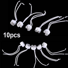 10pcs MR11 GU5.3 G4 MR16 Base Titular Halogênio Lâmpada Fio Conector de Soquete de Cerâmica Lâmpadas LED Downlight