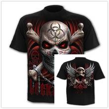 Camiseta con estampado 3D de esqueleto para hombre y mujer, ropa de estilo Punk, camiseta gótica con Calavera, talla XXS-6XL, novedad de 2020 2024 - compra barato