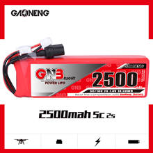 Gaoneng GNB 2500mAh 2S1P 7.4V 5C/10C Lipo Battery with XT60 Plug For Frsky Taranis X9Dplus Receive remote control  RC Parts 2024 - buy cheap