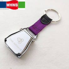 Thai airways Shiny finish Airplane seat belt buckle keychain gift travelling tag flight lover key chain personal key ring 2024 - buy cheap