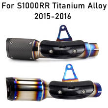 For S1000RR 2015-2016 Exhaust Pipe Slip On Escape Motorcycle Exhaust Modified Titanium Alloy Pipe 2024 - buy cheap