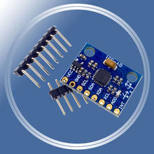 IIC I2C GY-521 MPU6050 3-осевые аналоговые гироскопические Датчики + 3-осевой акселерометр для Arduino с контактами 3-5 в DC 2024 - купить недорого