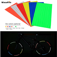 Adesivo refletivo para pneu de bicicleta, adesivo fluorescente para brilho da roda de ciclismo, decoração de decalque com 21cm x 8cm, acessórios para bicicleta 2024 - compre barato