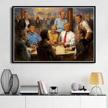 New Donald Trump President Painting Great USA Poster Prints Vintage Art Canvas Wall Picture for Home Living Room Decor 2024 - buy cheap