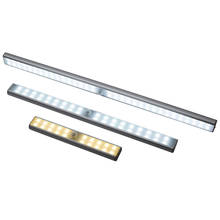 20/36/64leds usb recarregável led sob a luz do armário pir sensor de movimento armário luz da noite para armário armário cozinha