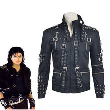 Disfraz de Michael Jackson para adultos, capa superior hecha a medida, MJ, L321 2024 - compra barato