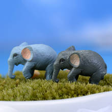 2 pcs Moss Micro-landscape Decoration Mini Animation Cartoon Simulation Elephant Doll Hand Wholesale 2024 - buy cheap