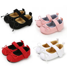 Infant Baby Prewalker Shoes 0-18M Bowknot Sneakers Anti-Slip Baby Girl Shoes Casual Shoes Soft Sole Newborn Baby Walking Shoes 2024 - buy cheap
