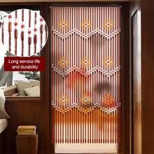 Home Decor Curtain 31 Line Wooden Bead Curtain Fly Screen Door Curtain Partition Divider Porch Bedroom Living Room Bathroom 2024 - buy cheap