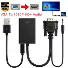 VGA Male to HDMI-compatible Female Adapter Converter Cable 1080P VGA to HDMI-compatible for PC laptop to HDTV Projector 2024 - buy cheap