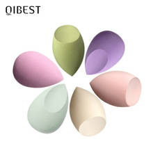 QIBEST-esponja de maquillaje profesional para mujer, de 3 formas herramienta de base, esponja de belleza, licuadora cosmética, esponja de polvo 2024 - compra barato