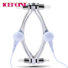 Adult Torture Clitoris Lips Clamp Pussy Clamp Sex Toy for Women Bondage Labia Clip with Electro Shock Set for Female Sex Product 2024 - buy cheap