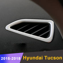 Автомобильная Крышка вентиляционного отверстия кондиционера с внутренней отделкой панель розетки рамки для Hyundai Tucson 2015 2016 2017 2018 аксессуары 2024 - купить недорого