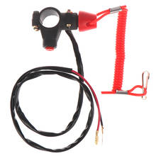 Cordón de sujeción para motocicleta ATV, interruptor de parada de emergencia para motor, botón pulsador para Mini Dirt Bike ATV Quad, 1 unidad 2024 - compra barato