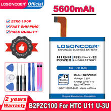 Losoncoer-bateria embutida de 5600mah para htc u11 e rastreamento 2024 - compre barato
