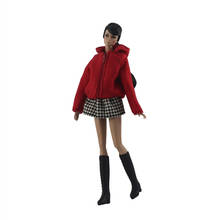 Fashion Red Hoodie Skirt Set for Barbie Blyth 1/6 MH CD FR SD Kurhn BJD Doll Clothes Accessories 2024 - buy cheap