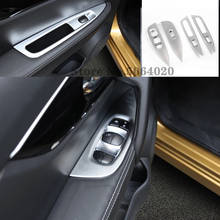Para Nissan Qashqai J11 Rogue deporte accesorios 2015, 2016, 2017, 2018, puerta Interior puerta Reposabrazos de cubierta de interruptor de ventana de ajuste mate ABS 4 Uds 2024 - compra barato