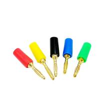 5 color 2mm Banana Plug Terminals Gold-plated Wiring  2mm Banana connector jack Plug 10pcs/lot 2024 - buy cheap