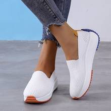 Fashion Women Slip on Mesh Shoes Woman Light Sneakers Spring Autumn Casual Platform Shoes Female Loafers  Zapatos De Mujer 2024 - buy cheap