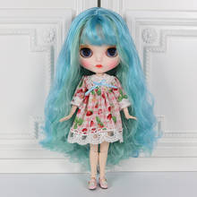 ICY DBS Blyth doll white skin joint body Blue hair Hand-painted face panels, long eyelashes and sleepy eye.NO.BL62274006 2024 - buy cheap