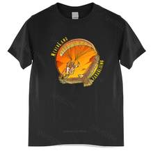 Male Black Tshirt Never Land Paragliding T shirt Homme Eagle Paraglider Tshirt Paramotor Tee Fashion Unisex Teeshirt Euro Size 2024 - buy cheap