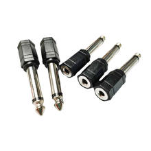 NCHTEK 6.3mm 1/4" Male Plug Mono to 3.5mm 1/8" Female Jack Audio Adapter Connector/Free shipping/25PCS 2024 - buy cheap
