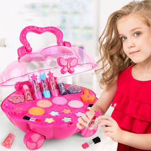 Kid Girls Cosmetics Makeup Toy Box Set Toys Lollipop Dressing Plastic Safety Beauty Pretend Play Children Makeup Girl Game Gift 2024 - buy cheap