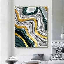 Abstract Green Marble Textured Canvas Painting Unique Wall Art Pictures Poster and Prints for Living Room Interior Home Decor 2024 - buy cheap