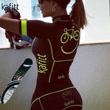 Kafitt Professional team new style cycling suit ciclismo feminina triathlon suit short sleeve women's cycling suit jumpsuit 2024 - buy cheap