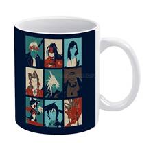 Taza de café Final Pop blanca, té de la tarde, tazas de Navidad, Taza de cerámica de 330ml para café Final Fantasy 7 Ff7 barard Ff7 Remake 2024 - compra barato