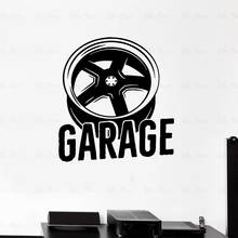 Garage Wall Decal Vinyl Wall Decals Wheel Car Vehicle Service Large Wall Stickers Wall Decals Quotes Livingroom Home Decor 2024 - buy cheap
