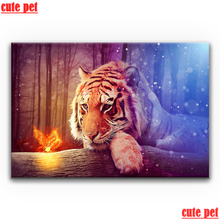 scute pet Diy diamond painting Tigers Butterflie full Square round drill cross stitch 5d Diamond Embroidery mosaic home decor 2024 - buy cheap