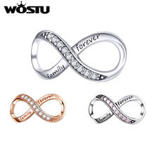 WOSTU Silver Color Infinite Symbols Charm Authentic 925 Sterling Silver Original Charm Fashion Jewelry Gift For Women  BKC1146 2024 - buy cheap